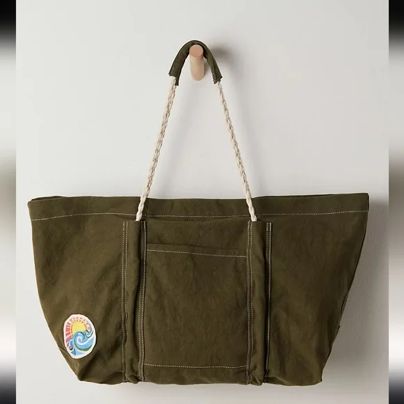 NWT Free People Been There Badge Tote - Picture 2 of 11
